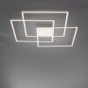 Leuchten-Direkt ASMIN Ceiling Light LED brushed steel, 3-light sources, Remote control