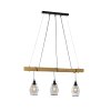 Leuchten-Direkt SPRING Pendant Light Ecru, black, 3-light sources