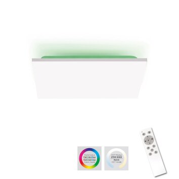 Leuchten-Direkt GUSTAV Ceiling Light LED white, 1-light source, Remote control, Colour changer