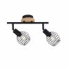 Leuchten-Direkt EUGEN Ceiling Light Ecru, black, 2-light sources