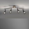 Leuchten-Direkt EUGEN Ceiling Light Ecru, black, 4-light sources