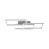 Leuchten-Direkt LOLASMART-MAXI Ceiling Light LED brushed steel, 3-light sources, Remote control, Colour changer