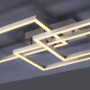 Leuchten-Direkt LOLASMART-MAXI Ceiling Light LED brushed steel, 3-light sources, Remote control, Colour changer