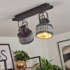 HOLSA Ceiling Light black, 2-light sources