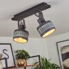 HOLSA Ceiling Light black, 2-light sources