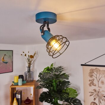 BUILAKO Ceiling Light blue, black, 1-light source