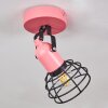BUILAKO Ceiling Light pink, black, 1-light source