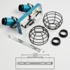 BUILAKO Ceiling Light blue, black, 2-light sources