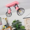 BUILAKO Ceiling Light pink, black, 2-light sources