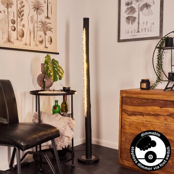 RODECHE Floor Lamp LED matt nickel, black, 1-light source