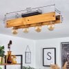MAAHUI Ceiling Light Ecru, black, 4-light sources
