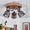 PEHEFITO Ceiling Light black, 3-light sources