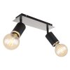 Globo JOSEBA Ceiling Light black, 2-light sources