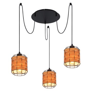 Globo ELMAR Pendant Light black, 3-light sources