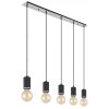 Globo JOSEBA Pendant Light matt nickel, black, 5-light sources