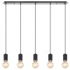 Globo JOSEBA Pendant Light matt nickel, black, 5-light sources