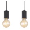 Globo JOSEBA Pendant Light matt nickel, black, 5-light sources