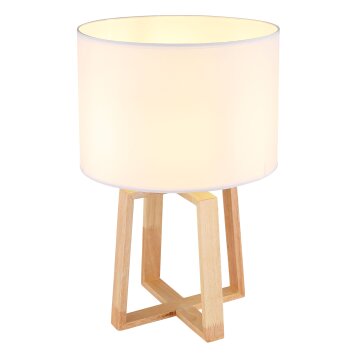 Globo MORITZ Table lamp brown, silver, 1-light source