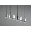 Reality FARIN Pendant Light matt nickel, 6-light sources