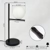 HOGATZA Table lamp black, 1-light source