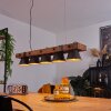 ADUARD Pendant Light Dark wood, black, 5-light sources
