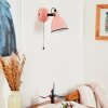 SELKI Wall Light pink, black, 1-light source