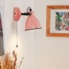 SELKI Wall Light pink, black, 1-light source