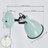 SELKI Wall Light blue, black, 1-light source