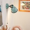 SELKI Wall Light blue, black, 1-light source