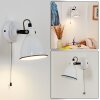 SELKI Wall Light black, white, 1-light source