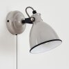 SELKI Wall Light grey, black, 1-light source