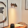 PEHEFITO Wall Light grey, Dark wood, black, 1-light source