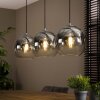 EIDANGER Pendant Light Oxidised Silver, 3-light sources