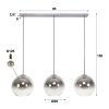 EIDANGER Pendant Light Oxidised Silver, 3-light sources