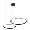 Globo COCO Pendant Light LED black, 1-light source, Remote control