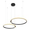 Globo COCO Pendant Light LED black, 1-light source, Remote control