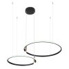 Globo COCO Pendant Light LED black, 1-light source, Remote control