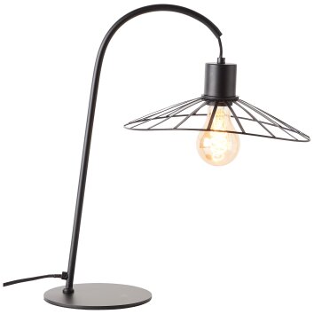Brilliant-Leuchten LEIKA Table lamp black, 1-light source