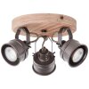Brilliant-Leuchten UNITY Ceiling Light Dark wood, black, 3-light sources