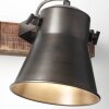 Brilliant-Leuchten DECCA Wall Light Dark wood, black, 1-light source