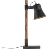 Brilliant-Leuchten DECCA Table lamp Dark wood, black, 1-light source