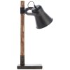 Brilliant-Leuchten DECCA Table lamp Dark wood, black, 1-light source