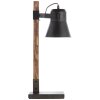 Brilliant-Leuchten DECCA Table lamp Dark wood, black, 1-light source