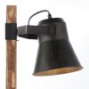Brilliant-Leuchten DECCA Table lamp Dark wood, black, 1-light source