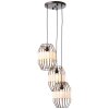 Brilliant-Leuchten SLOPE Pendant Light black, 3-light sources