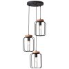 Brilliant-Leuchten TOSH Pendant Light black, 3-light sources
