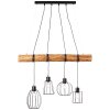 Brilliant-Leuchten KEYLA Pendant Light Ecru, black, 4-light sources