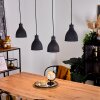 MALABE Pendant Light Dark wood, black, 4-light sources