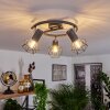 GULLSPANG Ceiling Light anthracite, chrome, 3-light sources