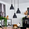 MALABE Pendant Light Dark wood, black, 3-light sources